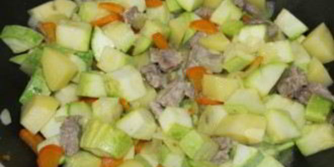 Рецепт рагу из телятины с овощами