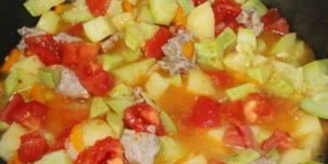 Рецепт рагу из телятины с овощами