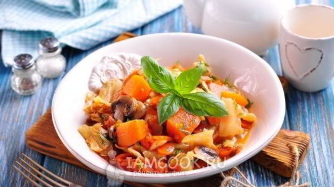 Рецепт Рагу из тыквы с овощами