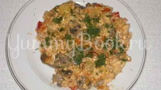 Рецепт Рагу овощное с грибами и куриной печенью