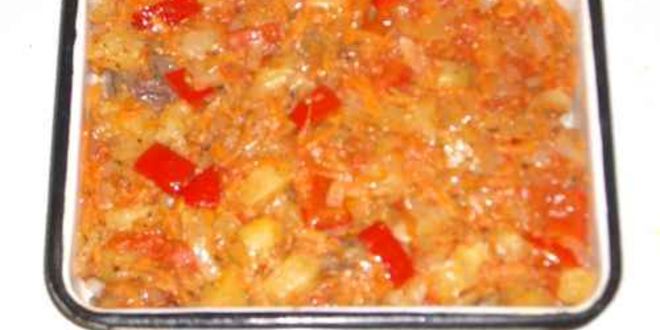 Рецепт рагу овощное с грибами и куриной печенью