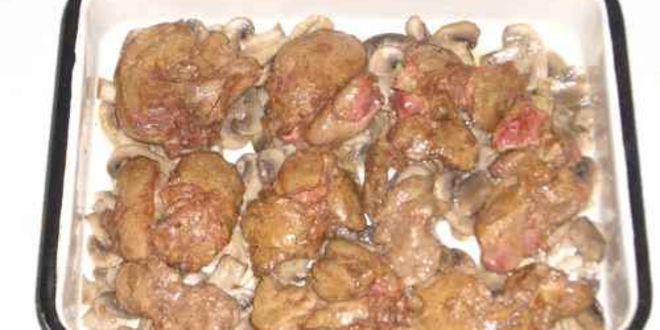Рецепт рагу овощное с грибами и куриной печенью