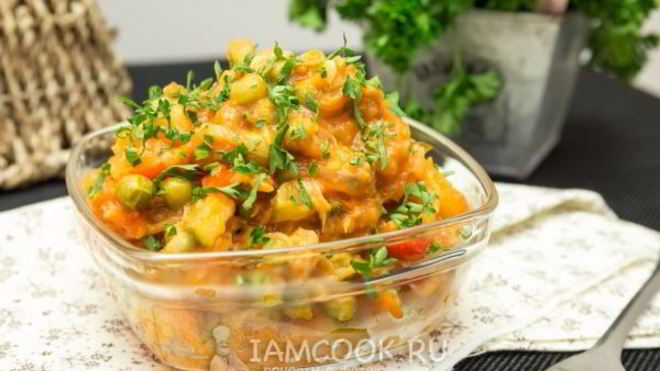 Рецепт Рагу овощное с картошкой