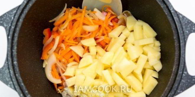 Рецепт рагу овощное с картошкой