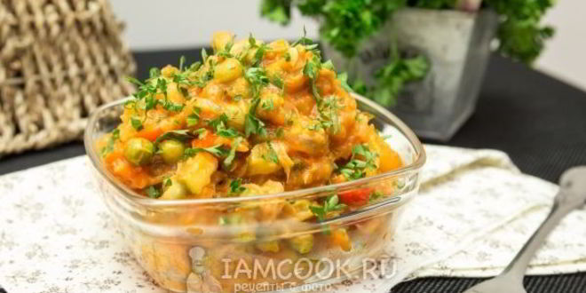 Рецепт рагу овощное с картошкой