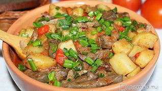Рецепт Рагу овощное с печенью индейки