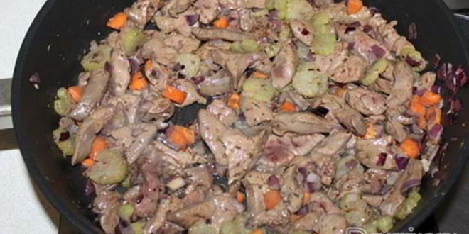 Рецепт рагу овощное с печенью индейки