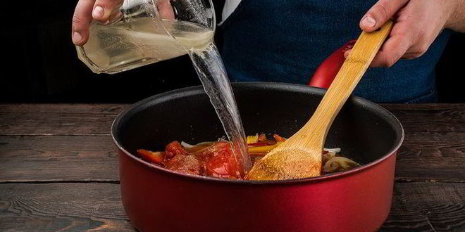 Рецепт рагу с болгарским перцем и лососем