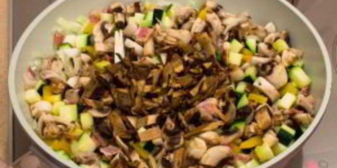 Рецепт рагу с овощами и грибами