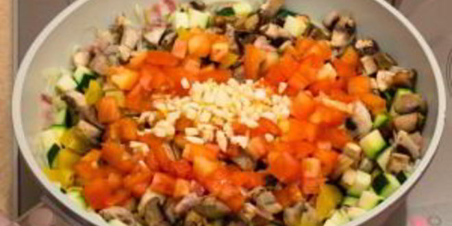 Рецепт рагу с овощами и грибами