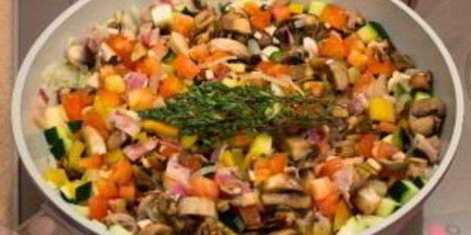 Рецепт рагу с овощами и грибами