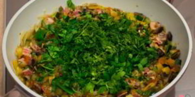 Рецепт рагу с овощами и грибами