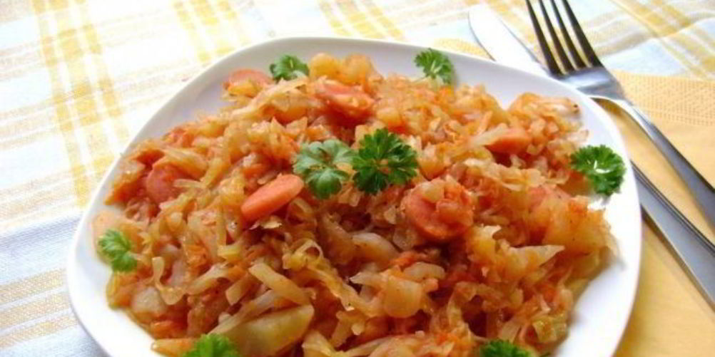 Как приготовить рагу с сосиской