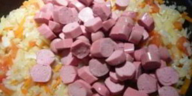 Рецепт рагу с сосиской