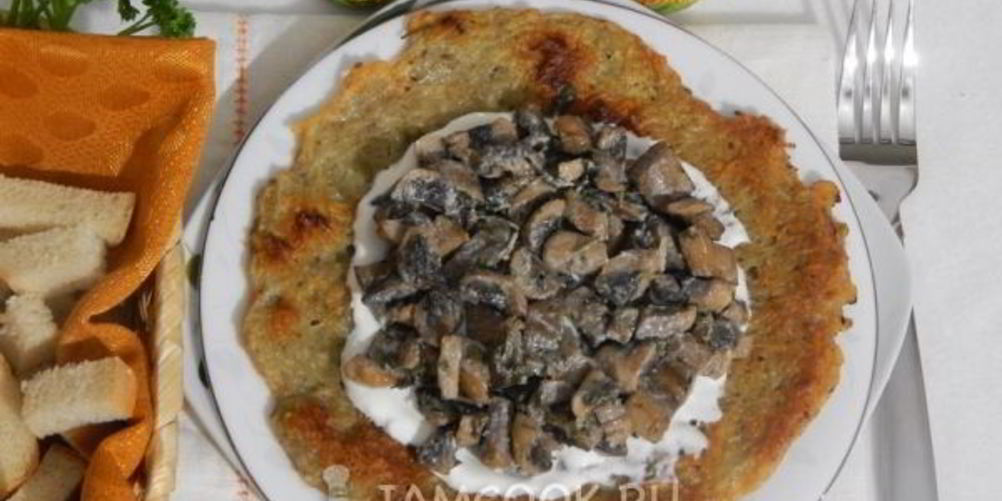 Как приготовить решти из картофеля с грибным рагу