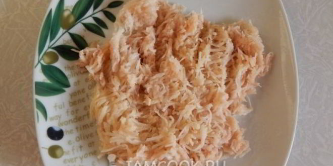 Рецепт решти из картофеля с грибным рагу