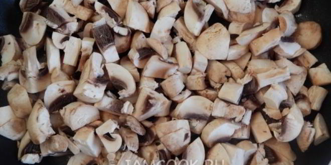 Рецепт решти из картофеля с грибным рагу