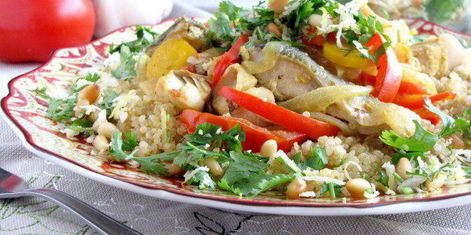 Рецепт рыбное рагу с киноа по-мароккански