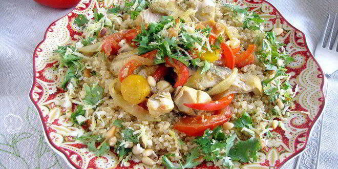 Рецепт рыбное рагу с киноа по-мароккански