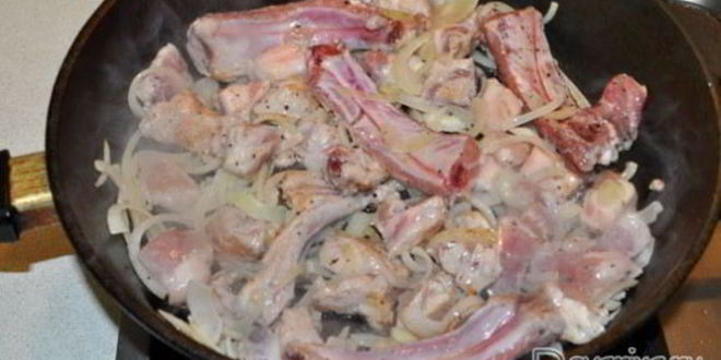 Рецепт свиное рагу с овощами