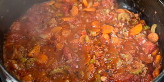 Рецепт томатное рагу из морепродуктов