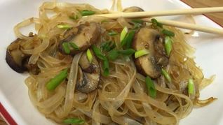 Рецепт Рисовая лапша с грибами по-тайски