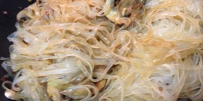 Рецепт рисовая лапша с грибами по-тайски