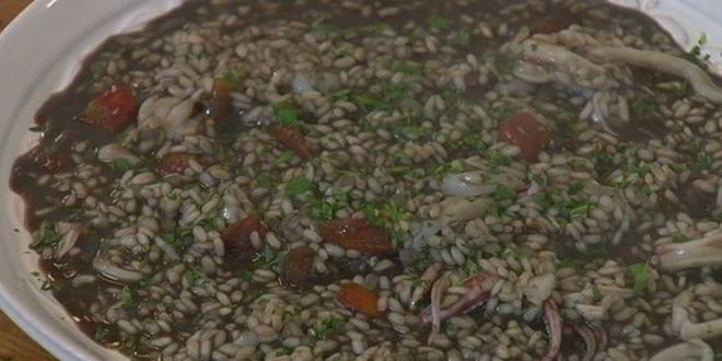 Рецепт черное ризотто