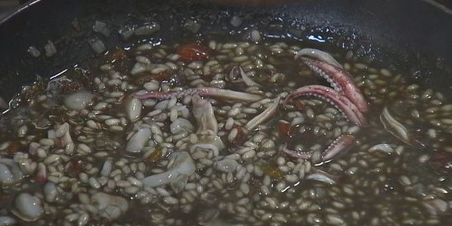 Рецепт черное ризотто