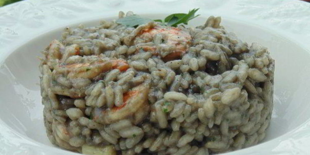 Как приготовить ризотто с чернилами каракатицы и креветками