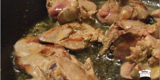 Рецепт ризотто с куриной печенью