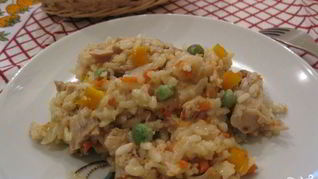 Рецепт Ризотто с курицея и овощами