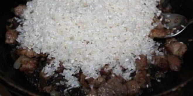 Рецепт ризотто с мясом