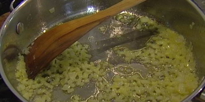 Рецепт ризотто с семгой