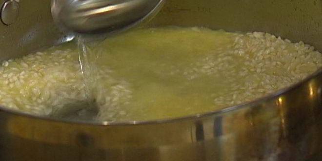 Рецепт ризотто с семгой