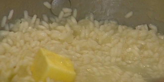 Рецепт ризотто с семгой