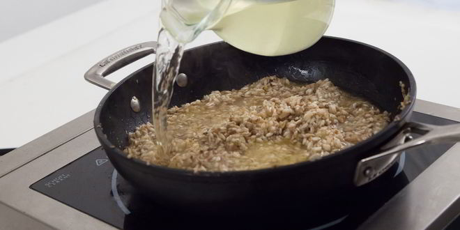 Рецепт ризотто с шампиньонами