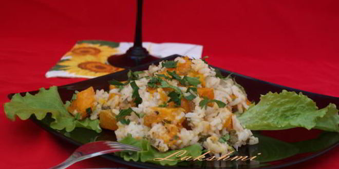 Рецепт ризотто с тыквой