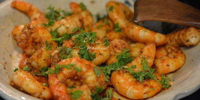 Рецепт чесночные креветки