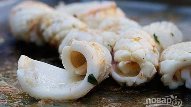 Рецепт Филе кальмара в духовке