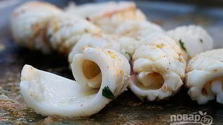 Рецепт Филе кальмара в духовке