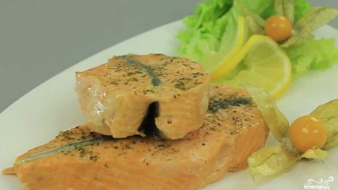 Рецепт Горбуша на пару в мультиварке