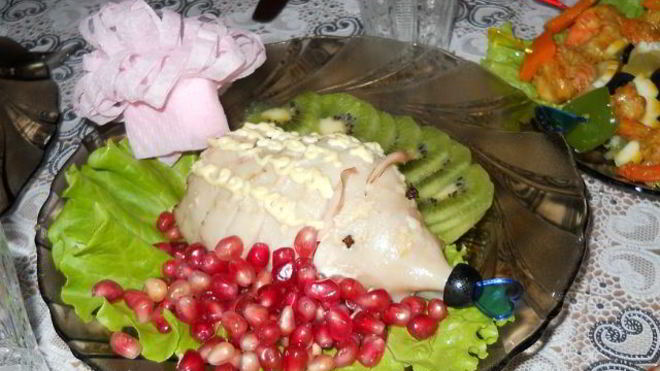 Рецепт Кальмар фаршированный