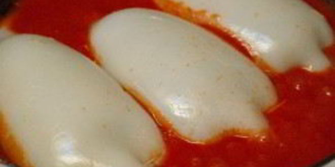 Рецепт кальмары, фаршированные курицей и грибами