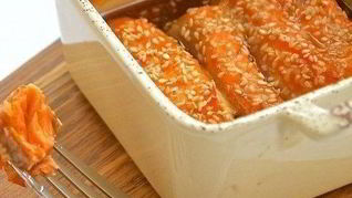 Рецепт Красная рыба в медово-лимонном маринаде