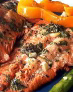 Красная рыба запеченная в фольге