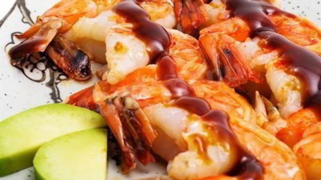 Рецепт Креветки с манго и перцем