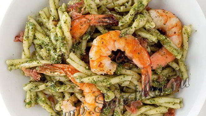 Рецепт Креветки с ротини