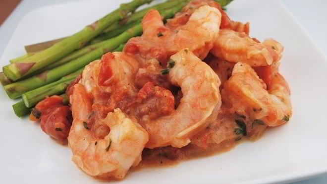 Рецепт Креветки в сливочном соусе