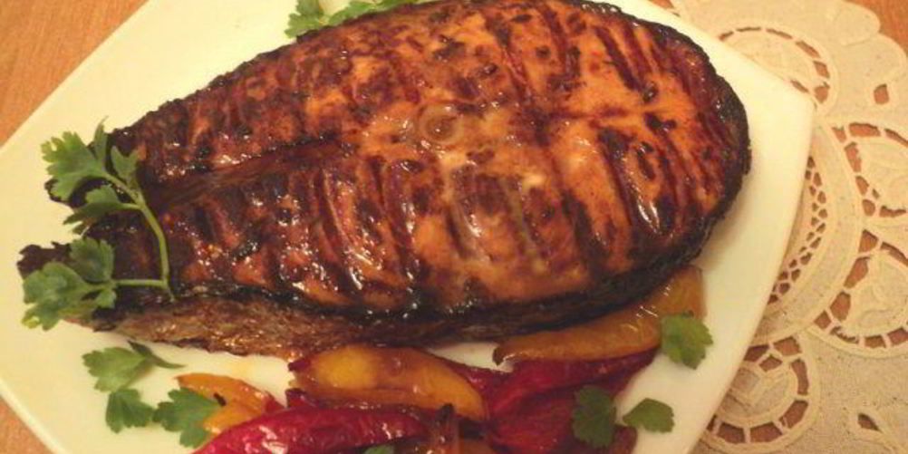 Как приготовить маринованная семга на гриле